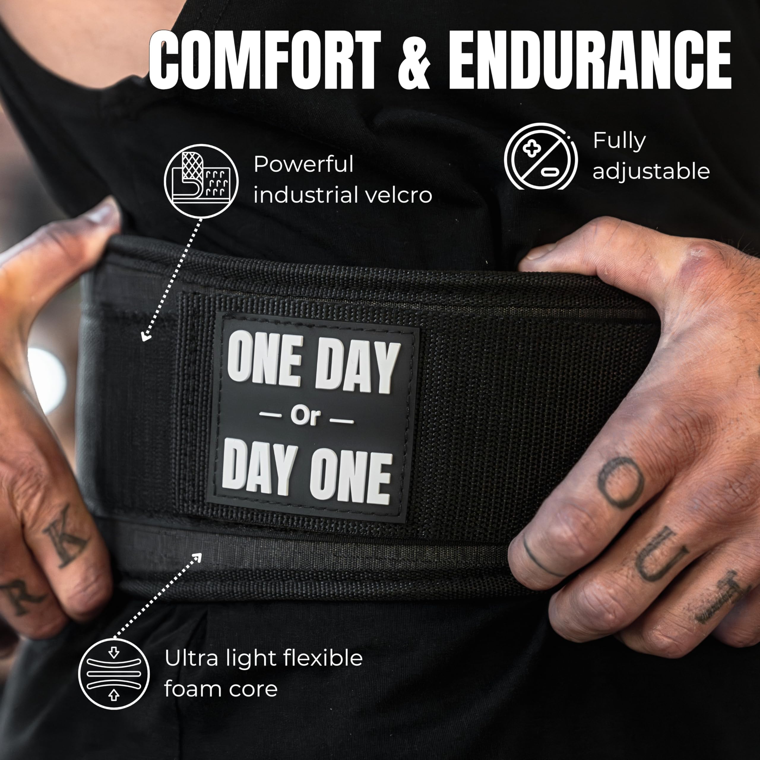 Bullstep - Fit Lumbar Gym Belt, Black - Image 4