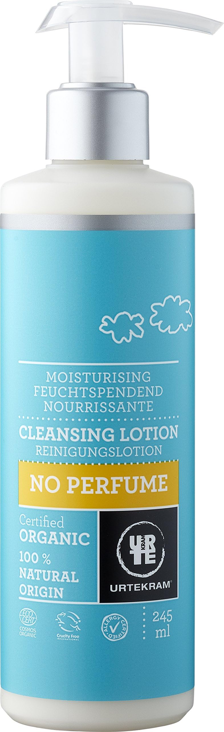 Urtekram No Perfume Cleansing Lotion Organic, Nourishing, 245 ml