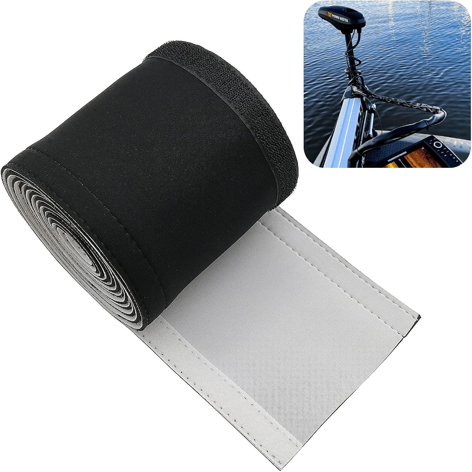 Trolling Motor Cable Sleeve, 60" Neoprene Cable Sleeve for