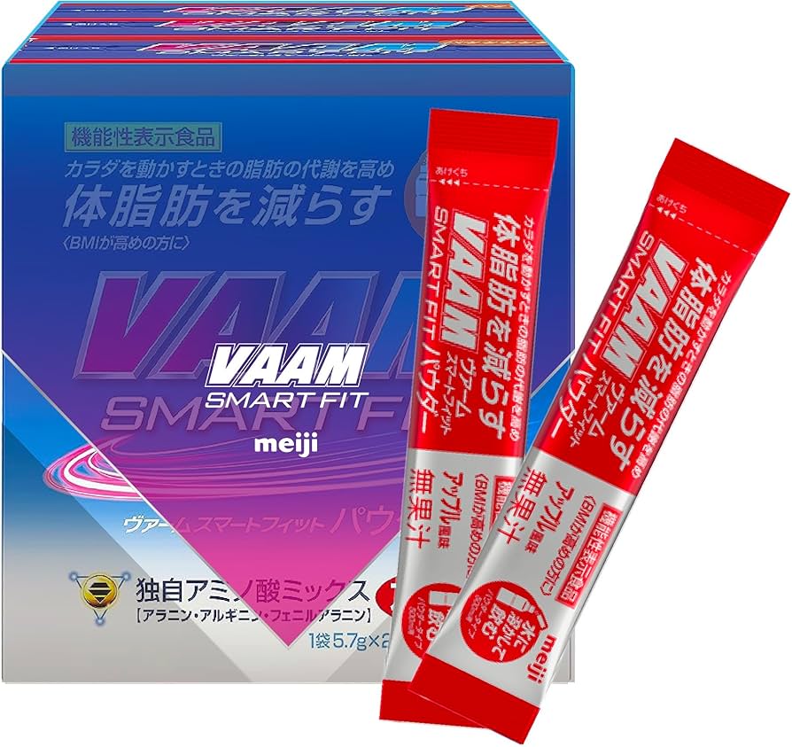 VAAM(ヴァーム) スマートフィットウォーターパウダー アップル風味 20袋入(3箱セット) [機能性表示食品] 明治【Amazon.co.jp限定】