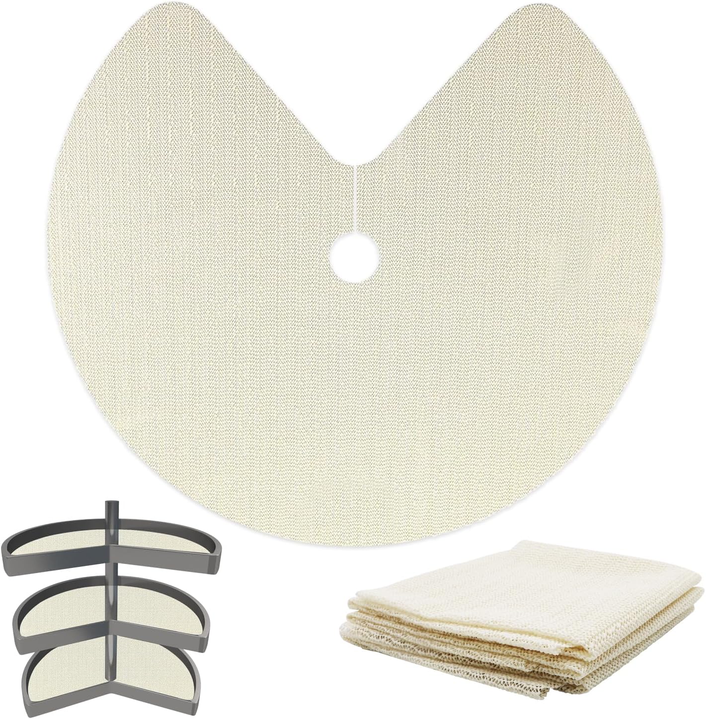 RUENXG Lazy Susan Shelf Liner Circle 26" Kitchen Liners 3