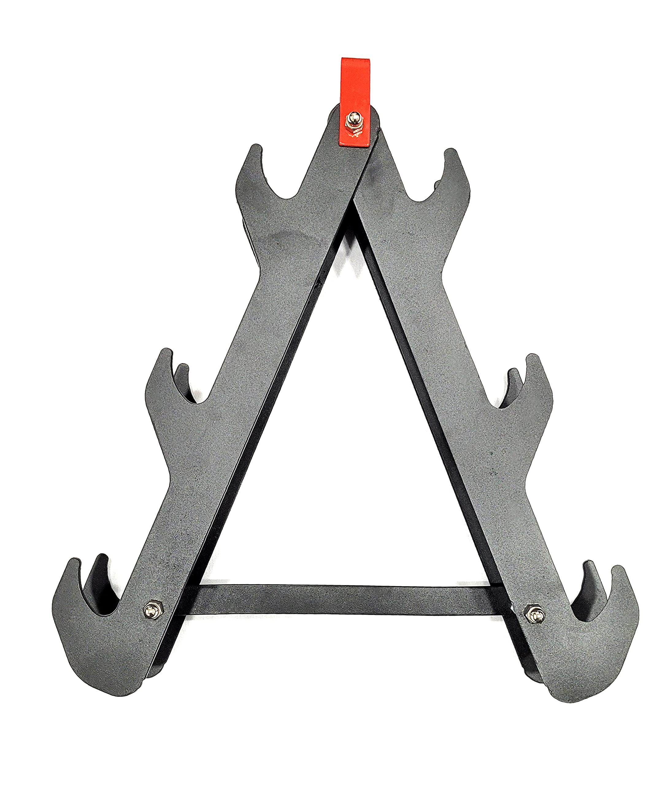 Protoner foldable dumbbell rack for 3 pairs with top handles for movement