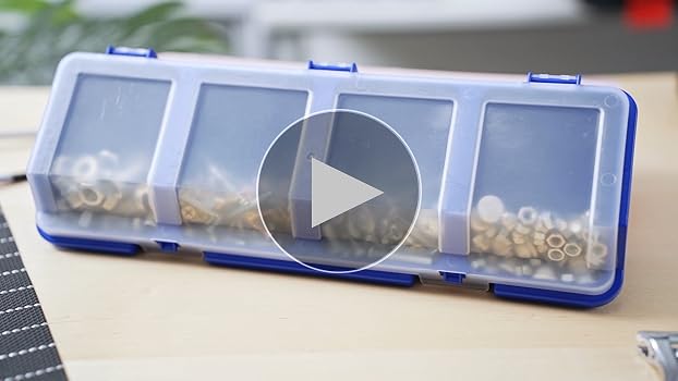 Hushee 6 Pcs 6 Pack Screw Organizer Box with Lid 4