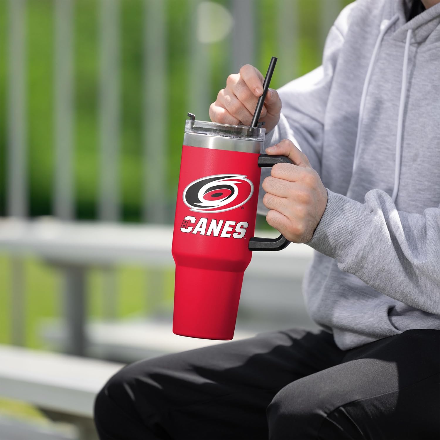 FOCO Carolina Hurricanes NHL 40 oz Team Color XL Tumbler - Image 6