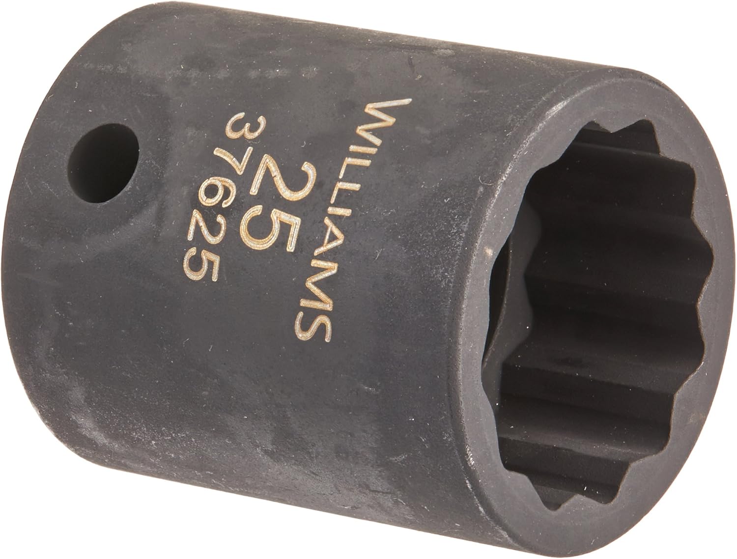 Williams 37625 1/2-Inch Drive 25mm Standard Impact Socket, 12-Point