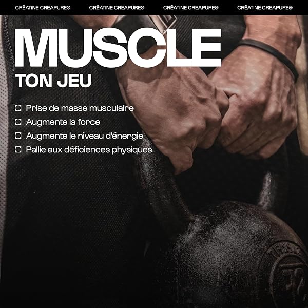 Créatine 100% Pure | Créatine monohydrate Creapure • Prise Masse Musculaire& Force • Musculation Homme • Complément Idéal à la Whey Protéine | Nutrimuscle | 120 Gélules - 2