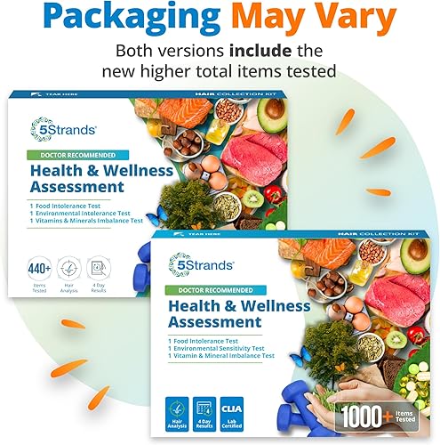 Miniatura 2 de 5Strands Prueba de intolerancias y desequilibrio nutricional, 442 artículos probados, Intolerancias alimentarias, Sensibilidades ambientales,