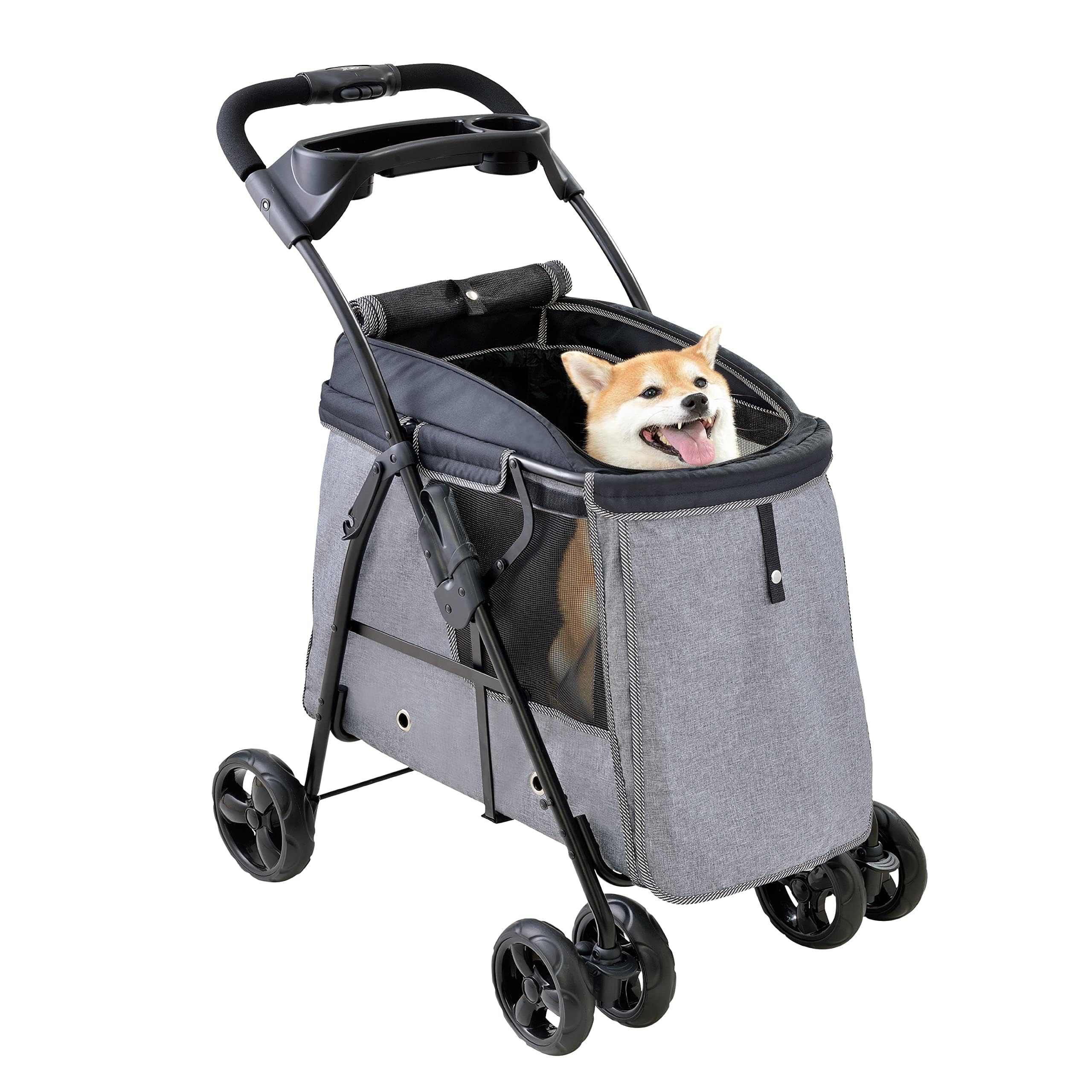 Amazon.co.jp: わんわんカート 中型犬用 ライトグレー ペット用カート