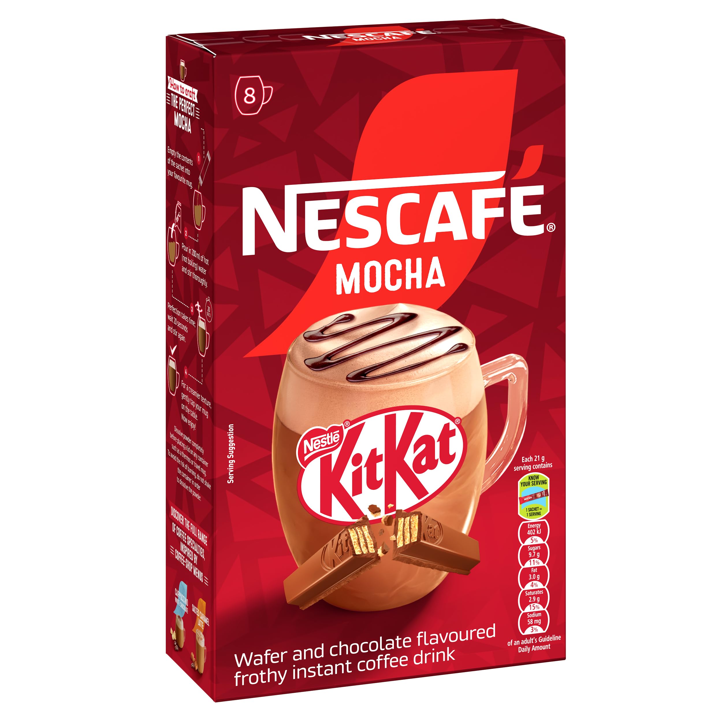 NESCAFÉ Kitkat Mocha Instant Coffee 8x21g : Amazon.co.za