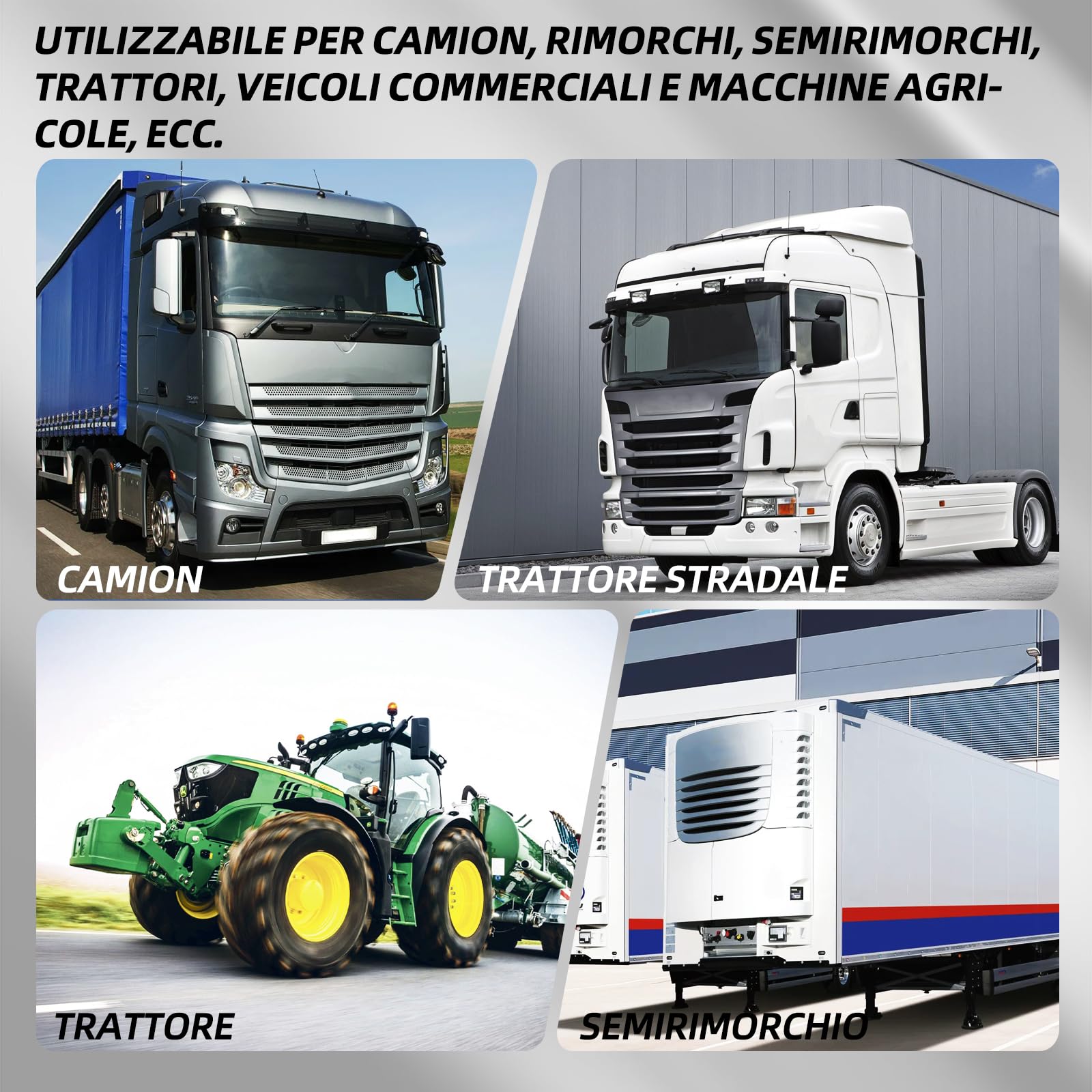 Avvolgicavo da 24 V, 15 poli, 3,8 m, per rimorchi camion pesanti, veicoli commerciali, semirimorchi, cavo adattatore specifico a 15 poli
