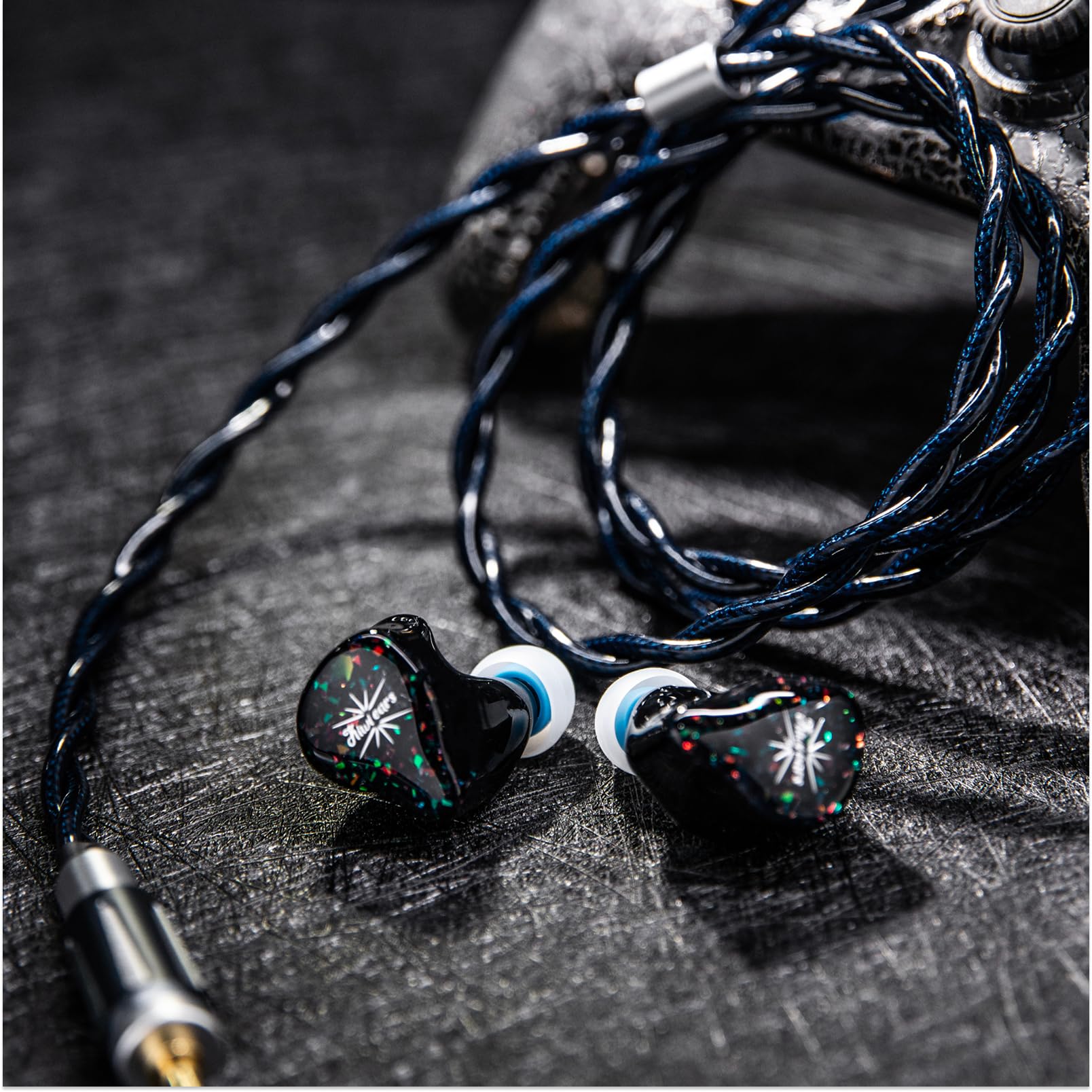 Linsoul Thieaudio Midnix IEM Cable, Cobre de Cristal Único 2 Núcleos 6N, Conectores Dobles de 3,5 mm/4,4 mm, Litz Tipo 4, 1,2 m 0,78 mm 2Pines, Cable de Repuesto para Auriculares de Grado Profesional