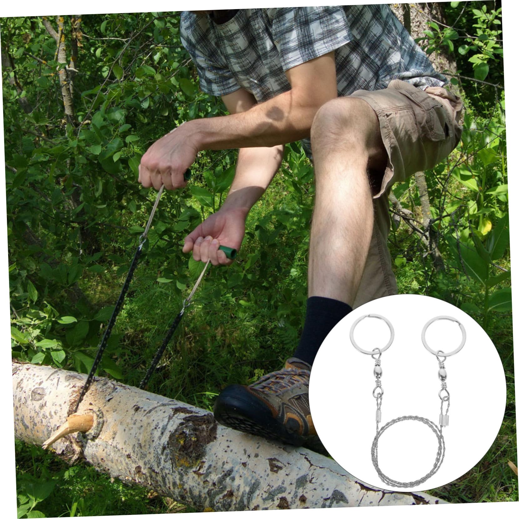 WHAMVOX Rope Chainsaw Pocket Chainsaw Emergency Wire Saws Steel Chain Saws Camping Saws Fast Cutting Long-lasting