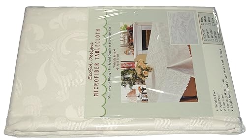 Miniatura 4 de Mantel EcoSol Designs de microfibra, con estampado de damascos, resistente a las arrugas y las manchas