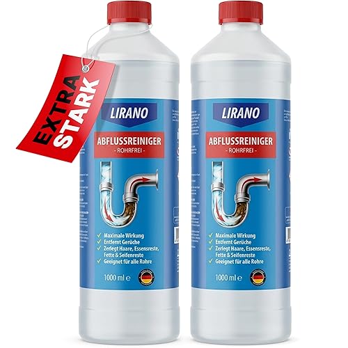 Abflussreiniger EXTRA STARK in Profi-Qualität – löst Haare, Speisereste &