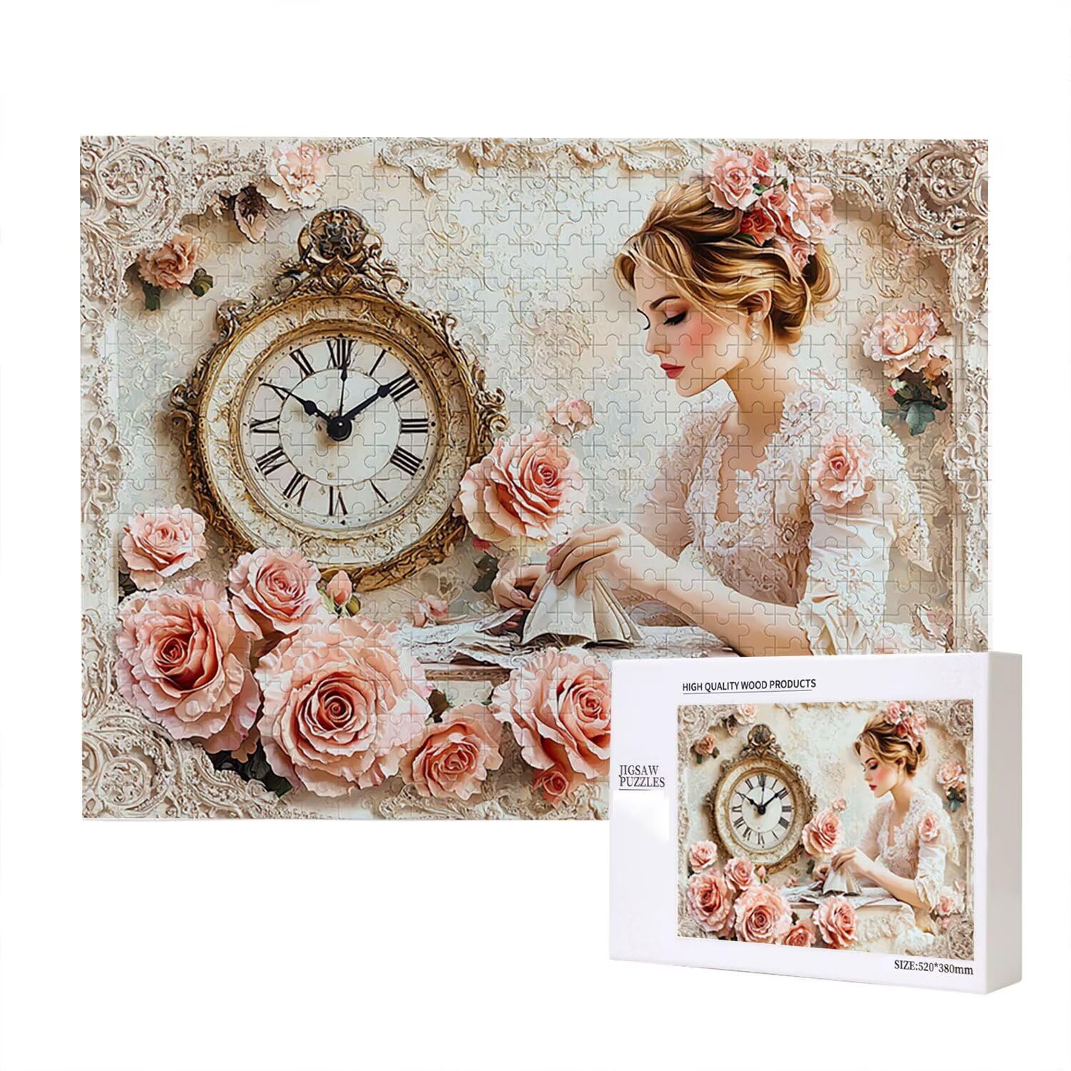 Jigsaw Puzzle, 2000 Pezzi Puzzle Classici, Rosa Puzzle Rilassamento Intelligence, Mpossibile Difficile Puzzle Impegnativo per Adulti Puzzle Gioco Familiare, Regalo per Amore Amico Donnafr0-592