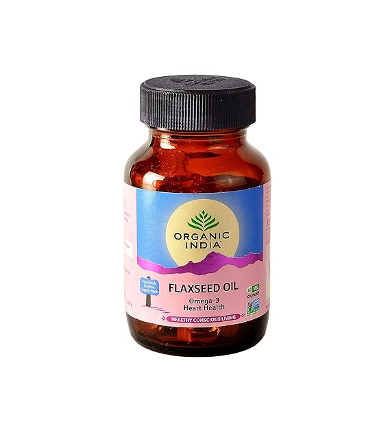 ORGANIC INDIA Flax Seed Oil 60 Veg Capsules Amazon.in Health