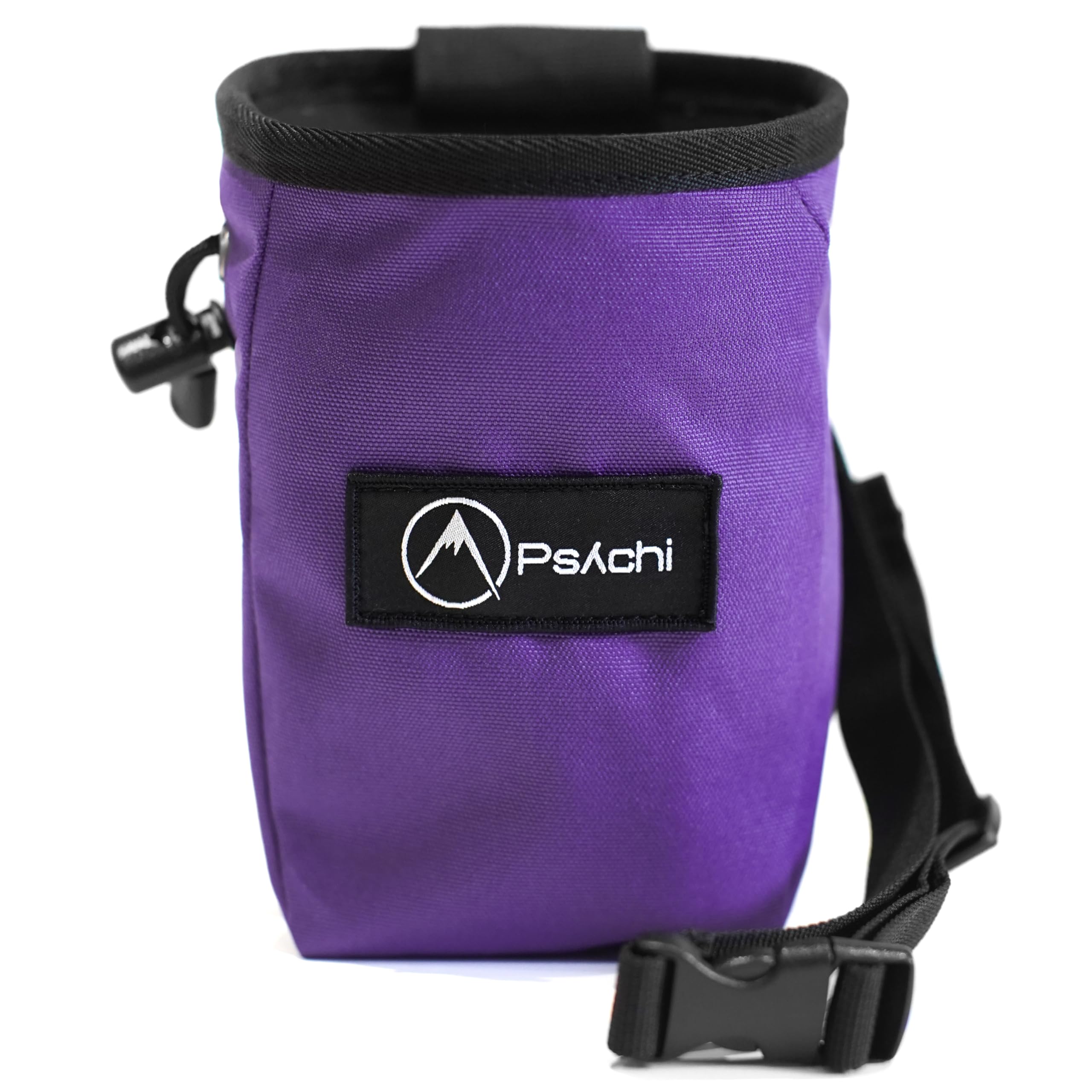 Psychi OG Waist Chalk Bag Starter Pack Bundle for Rock Climbing Bouldering Gym (Purple) - Image 3