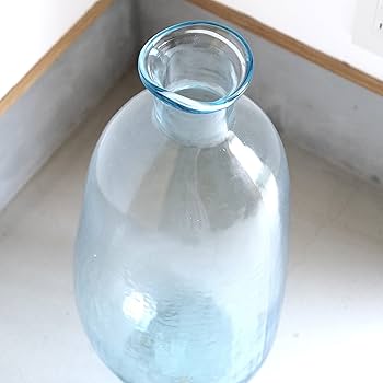 シャビーシック ガラス花瓶 ブルー Lサイズ シャビーシック ガラス花瓶 ブルー Lサイズ シャビーシック ガラス花瓶