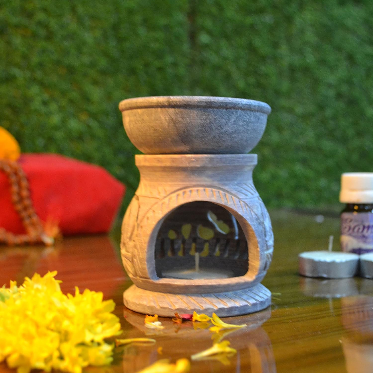 Marble Oil Burner Aroma Oil Diffuser Essential Oil and Candles