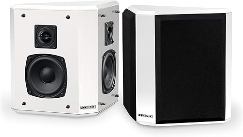 Vista 11 de Fluance Elite - Altavoces envolventes bipolares de alta definición de 2 vías para sonido envolvente de amplia dispersión en sistemas de cine