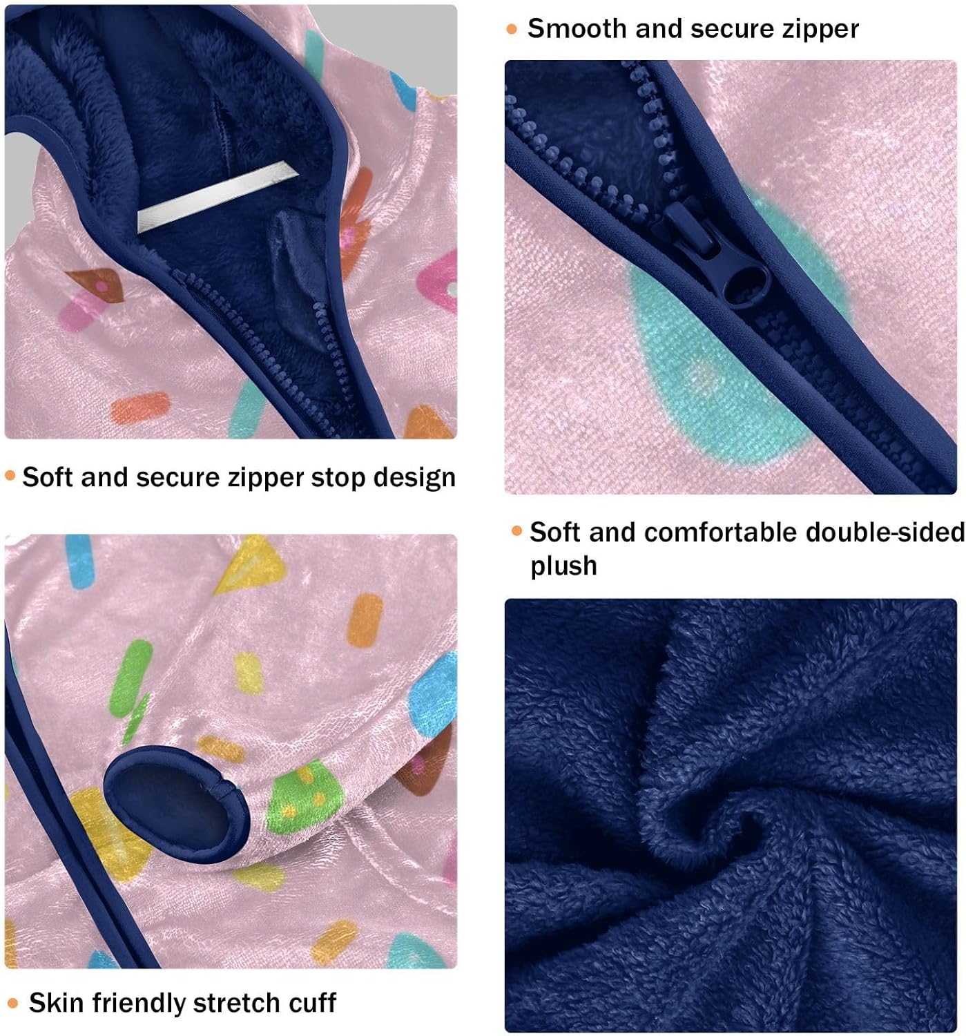 Pink Cartoon Candy Jackets for Toddler Outerwear Jackets Navy Blue Warm Baby Boys Clothes