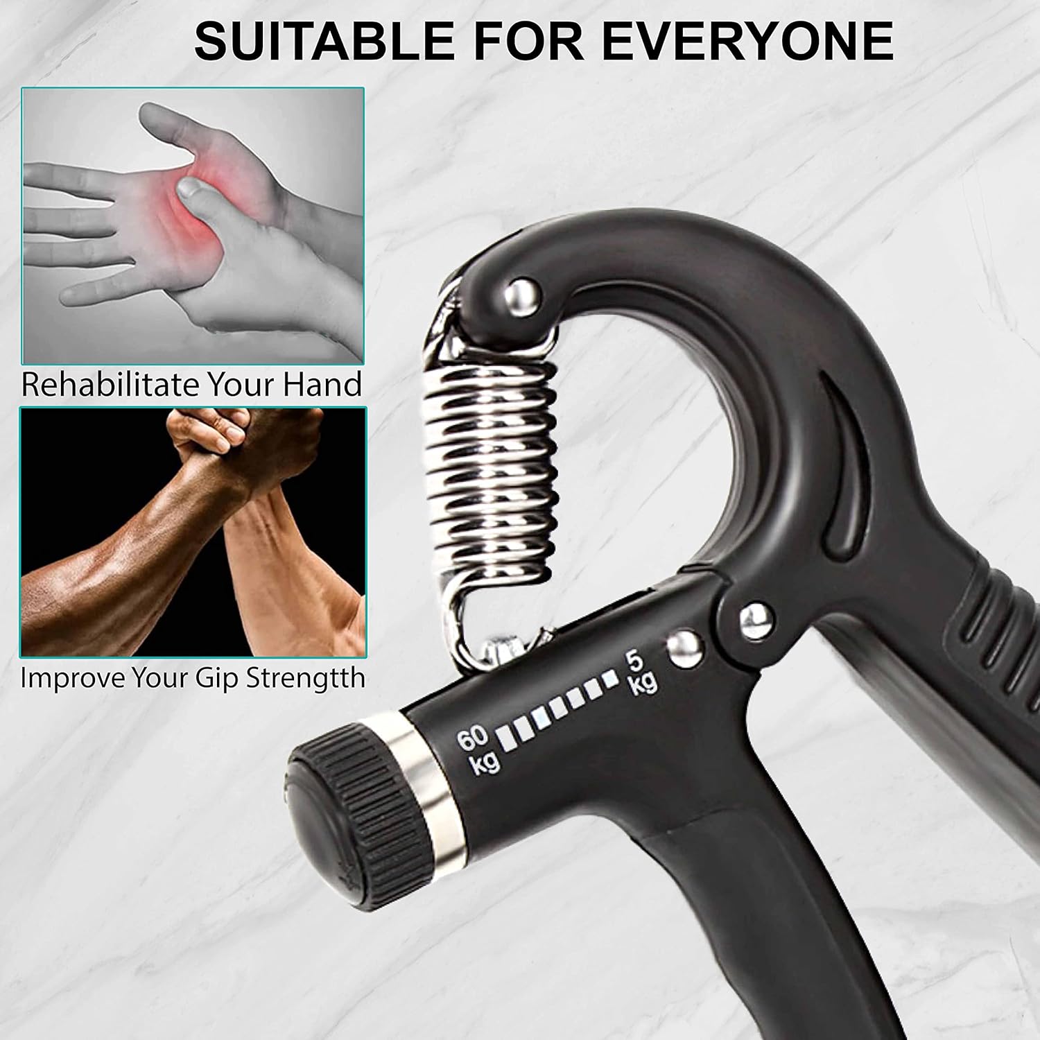 Hand Grip Strengthener Finger Handgrip Wrist Squeezer Exerciser Tool Trainer With Counter Arm Training Adjustable Forearm And Hand Strength For Muscle Workout Gripper Gym Essentials Black 6 81eI2YZIoBL. AC SL1500