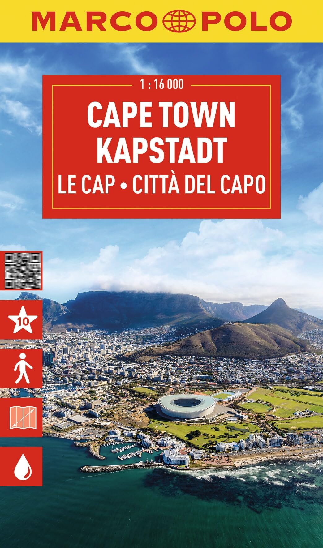 Marco Polo Cape Town Travel Map: Detailed Tourist Map with Top Sights (Folded Map)