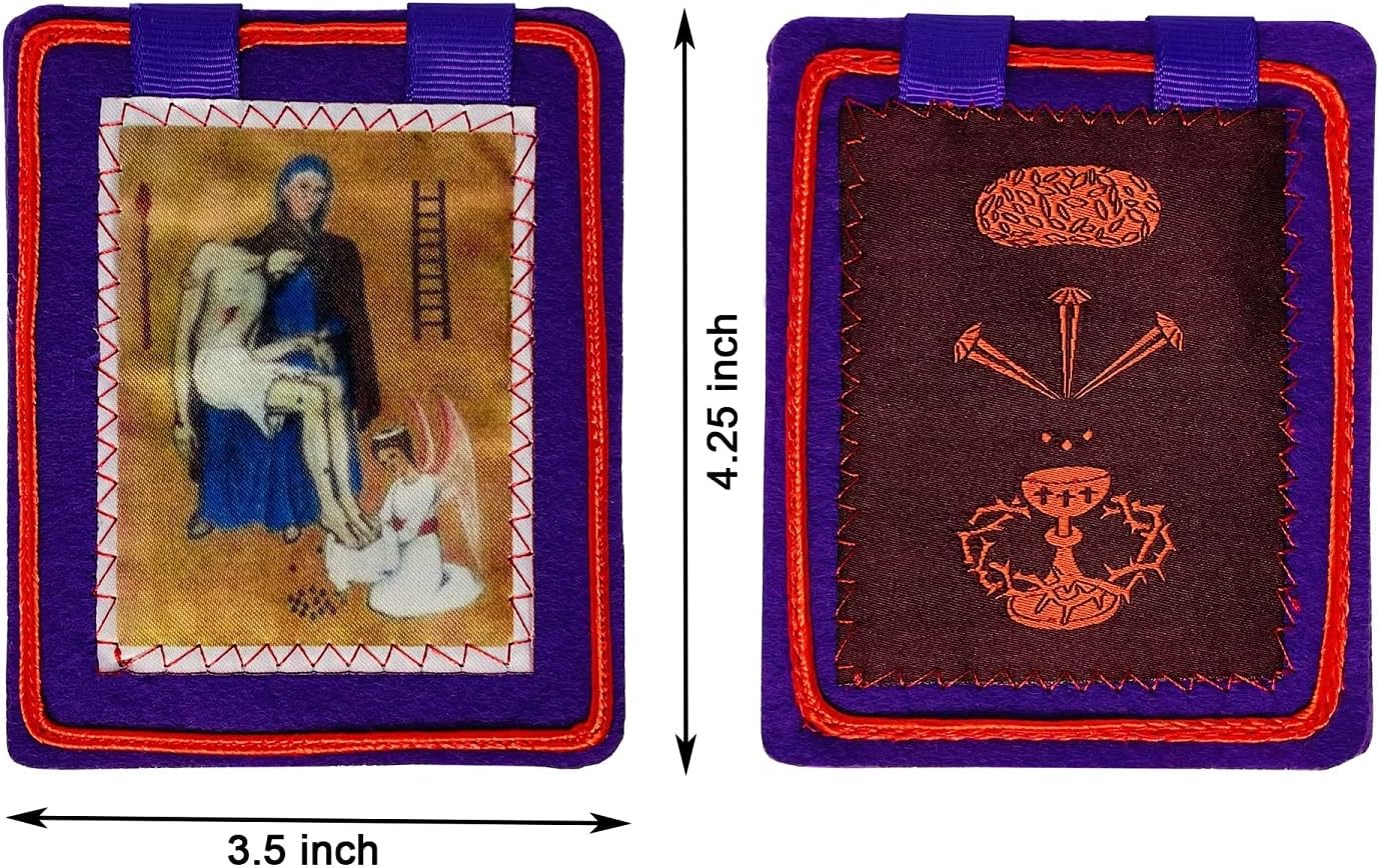 Buy Scapulars Catholic,Purple Scapular of Benediction and Protection