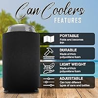 Vista 3 de Fundas para latas en blanco, soporte para refrigerador, decoración de fiesta de cumpleaños, accesorios de despedida de soltera, soporte