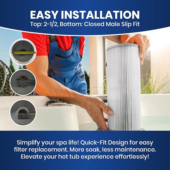 Sundance Spa Filter OEM 6540-488 | Pleated Polyester Media, Dirt Capture Design, Supports Strong Water Flow, Helps Maintain Reliable Spa System Operation