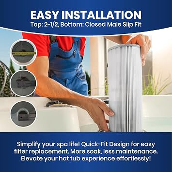 Sundance Spa Filter OEM 6540-488 | Pleated Polyester Media, Dirt Capture Design, Supports Strong Water Flow, Helps Maintain Reliable Spa System Operation