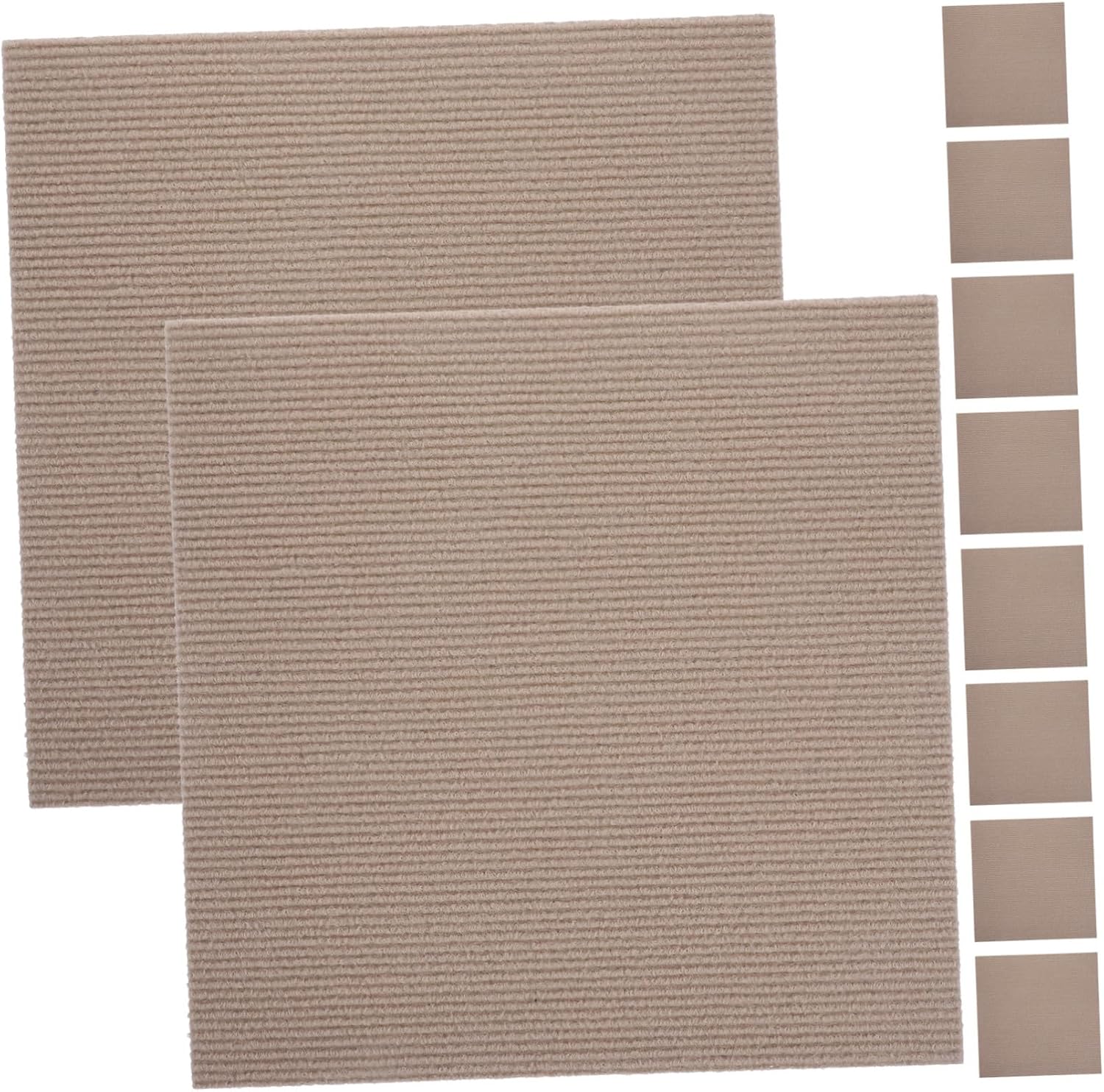 Alipis 10pcs Self-Adhesive Non- Carpet Tiles Easy to Install Peel and Stick Floor Mats for Home Kitchen and Office Wear-Resistant Design