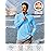 TACVASEN Long Sleeve Swim Shirts for UPF 50+ Sun Protection Shirts Quick Dry Rash Guard Outdoor 1/4 Zip T-Shirts Waterfall Blue XL