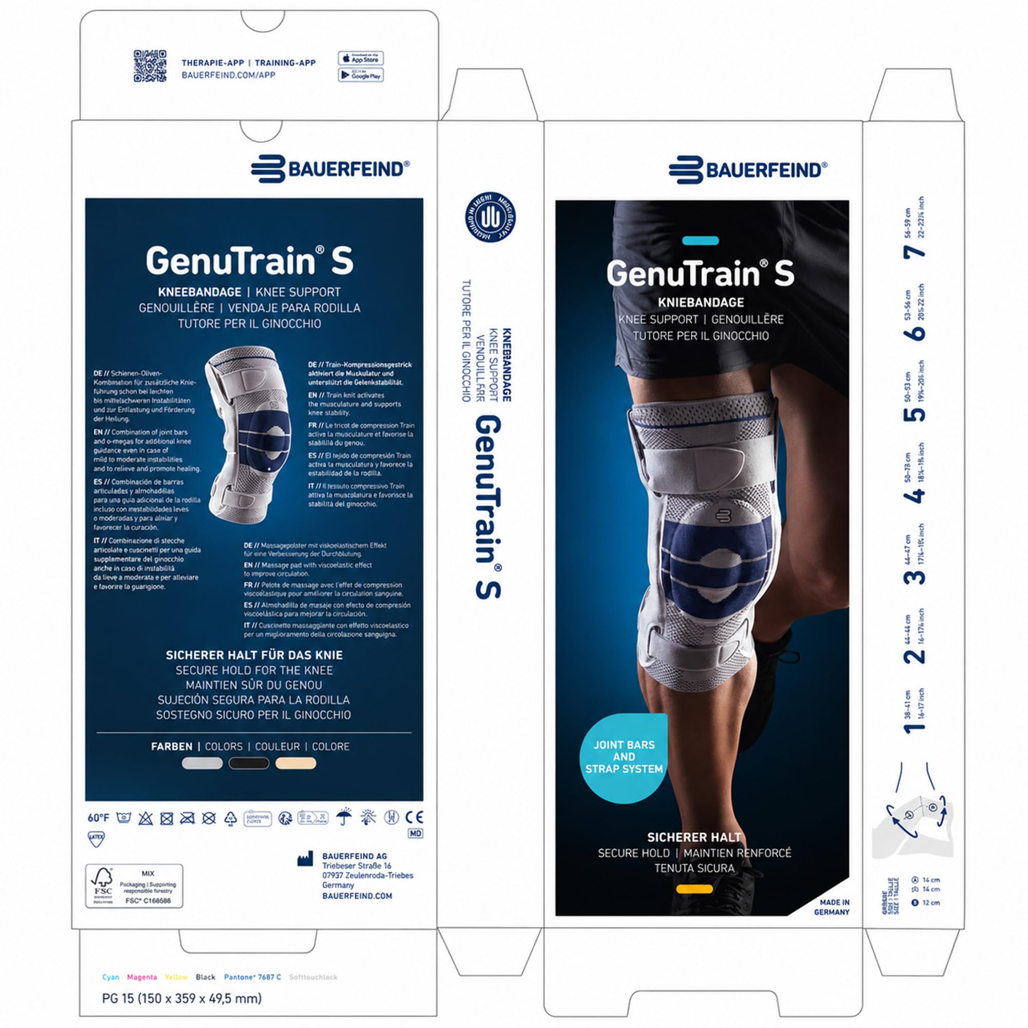 Bauerfeind GenuTrain S Vendaje de Rodilla