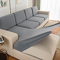 Vista 17 de Funda elástica para sofá seccional, múltiples patrones y colores, diseño de funda de sofá para respaldo (1 unidad)