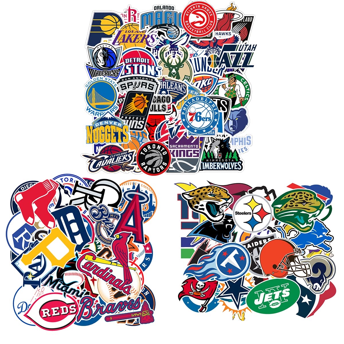 Buy 93Pcs Sports Sticker Packs,31 Basketball Stickers & 30 Baseball