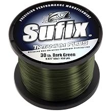 Sufix Tritanium Plus 1/4-Pound Spool Size Fishing Line Dark Green, 40-Pound
