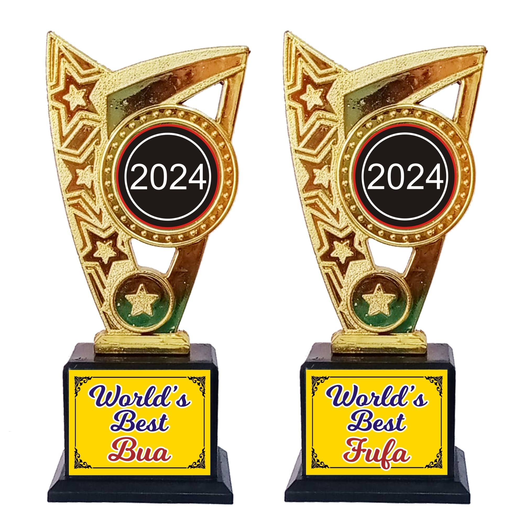 Gifts Bucket Bhaidooj Gift for Bua & fufa Trophy Award Set of 2 Bhaidooj Gift Special for Bua and fufa (B0D9HCKY9H) Amazon Price History, Amazon Price Tracker