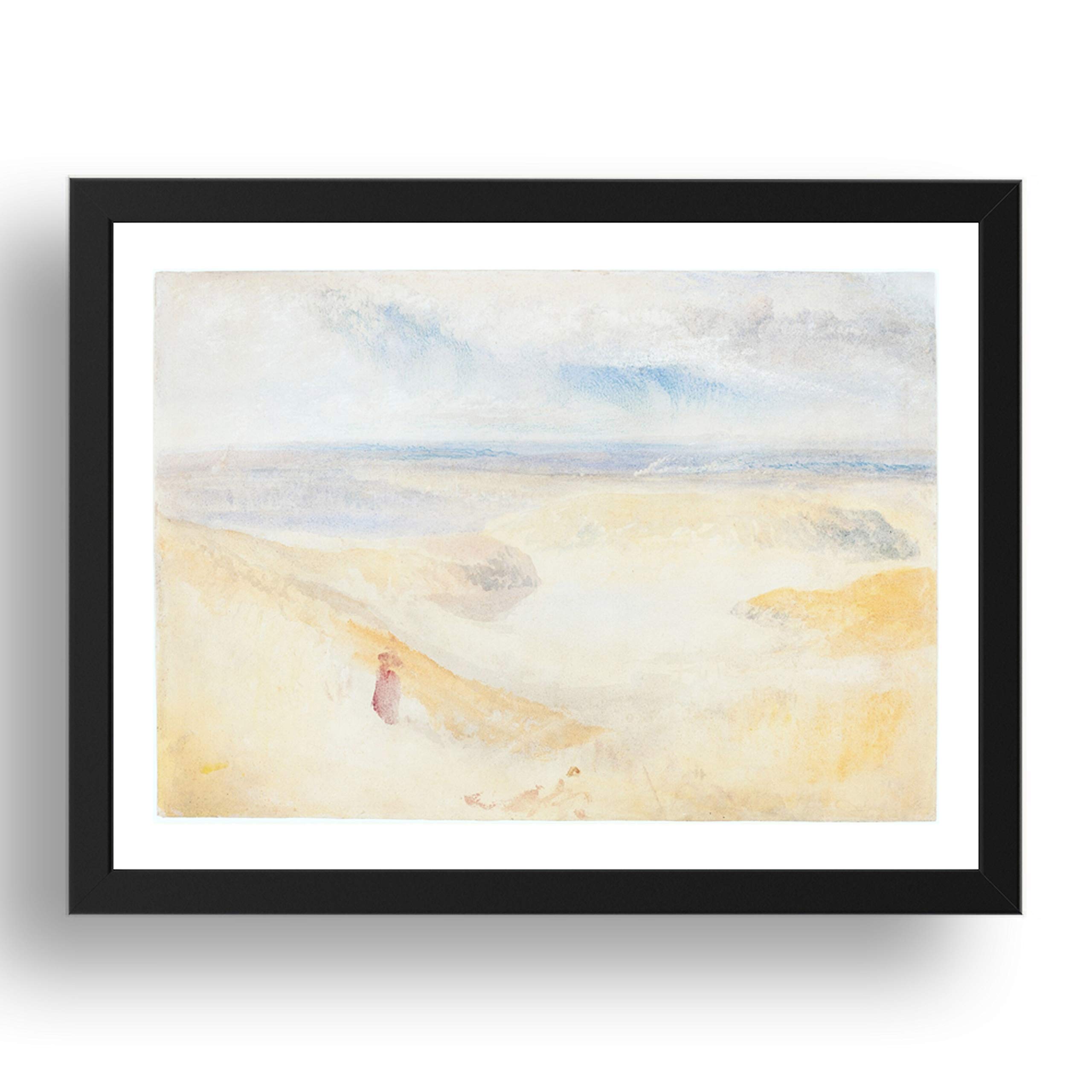 Affiche d'art Turner avec cadre noir de qualité supérieure format XXL 91x61