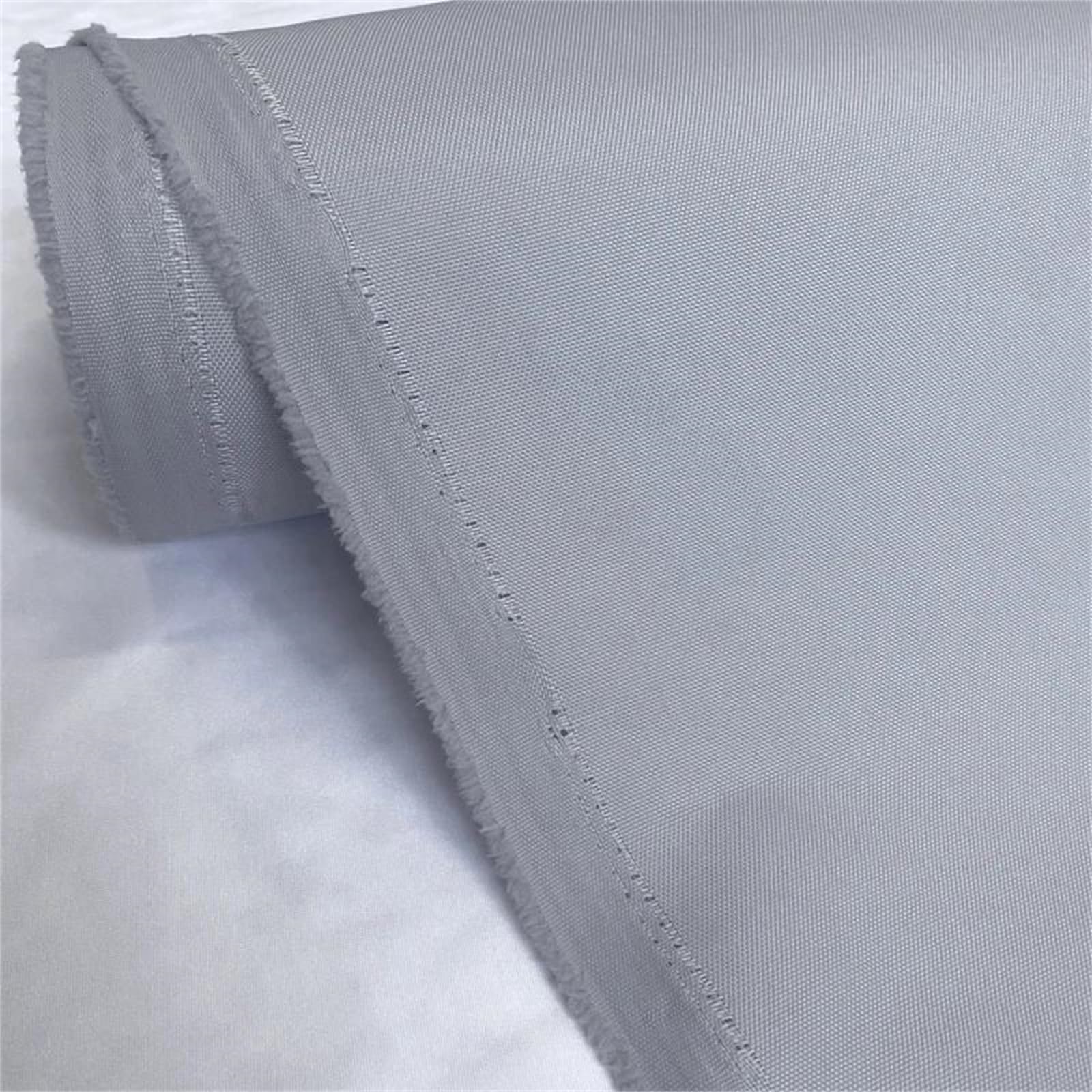 Tessuto Oxford Rivestito Impermeabile in Tela da 150 cm, Resistente all'Acqua, al Metro for coperture(Light Gray,150cmx1M)