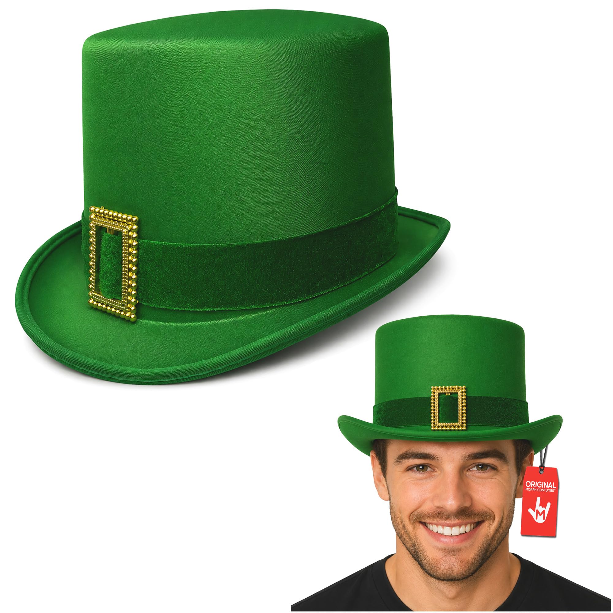 Amazon.com: Nicky Bigs Novelties Green Leprechaun Top Hat, St