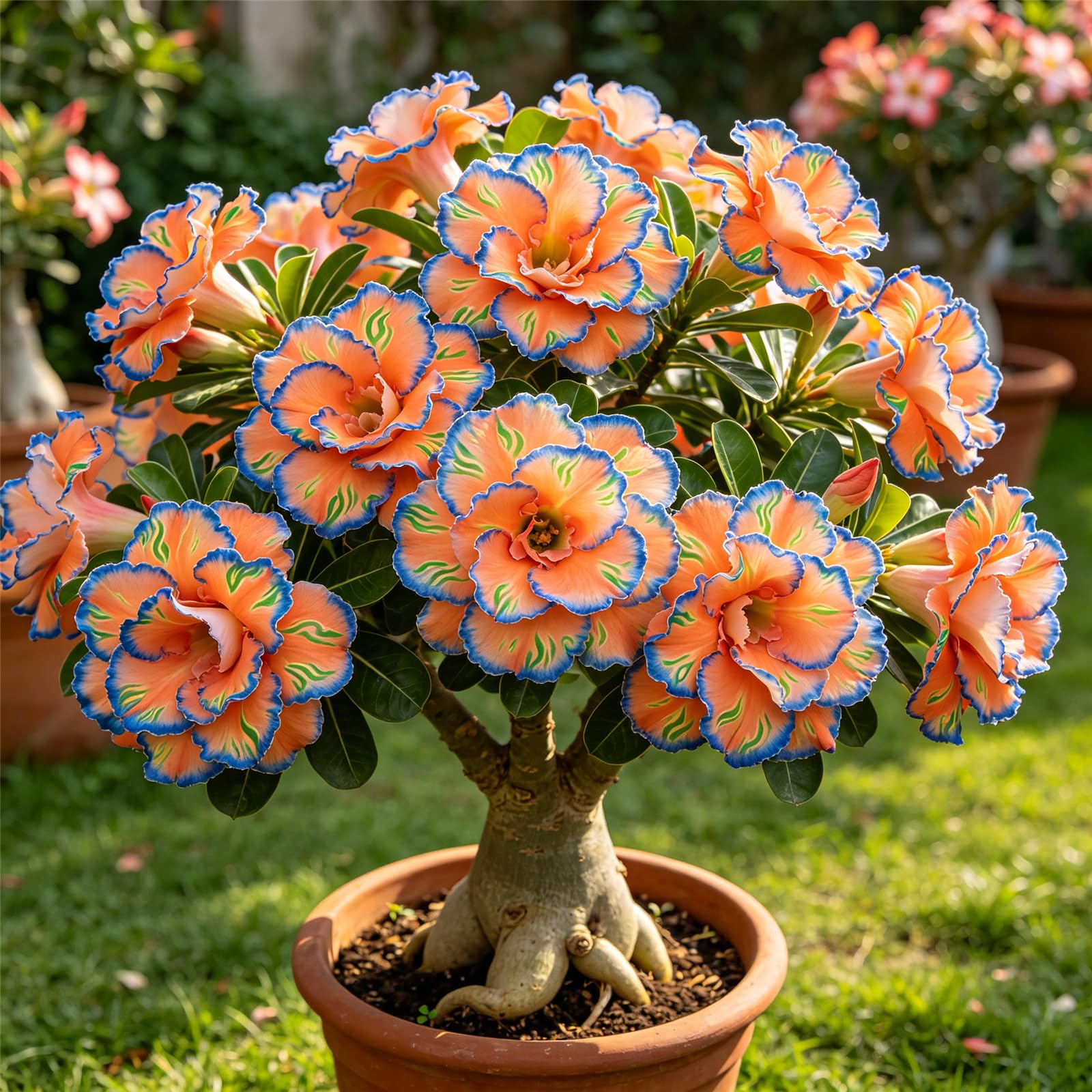 Exquisite Desert Rose Bulbs for Planting-Drought-Tolerant Perennial,Vibrant Colors,Super Growing,Stunning Display,Tropical Decoration-1bulbs-A