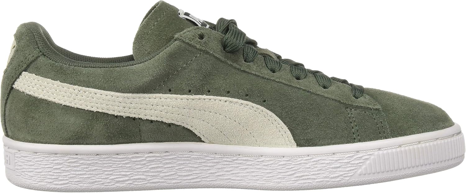 PUMA Women's Suede Classic Sneaker Laurel Wreath White, 9 M US