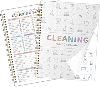 ADHD Cleaning Planner for Adults Women, Cleaning Schedule and Checklist Notebook, Cleaning and Organizing Planner, Daily Weekly Monthly Schedule Household Cleaning Checklist Planner