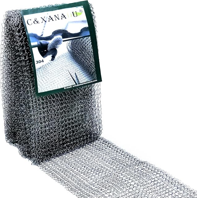C&Xanadu Rat Mesh Rodent Proofing,Stainless Steel Woven Wire,Rodent Control Mesh Gaps Blocker, Pest Prevention Fill Fabric,Getting Rid of Mice/Mouse/other Small Bugs 2.5m