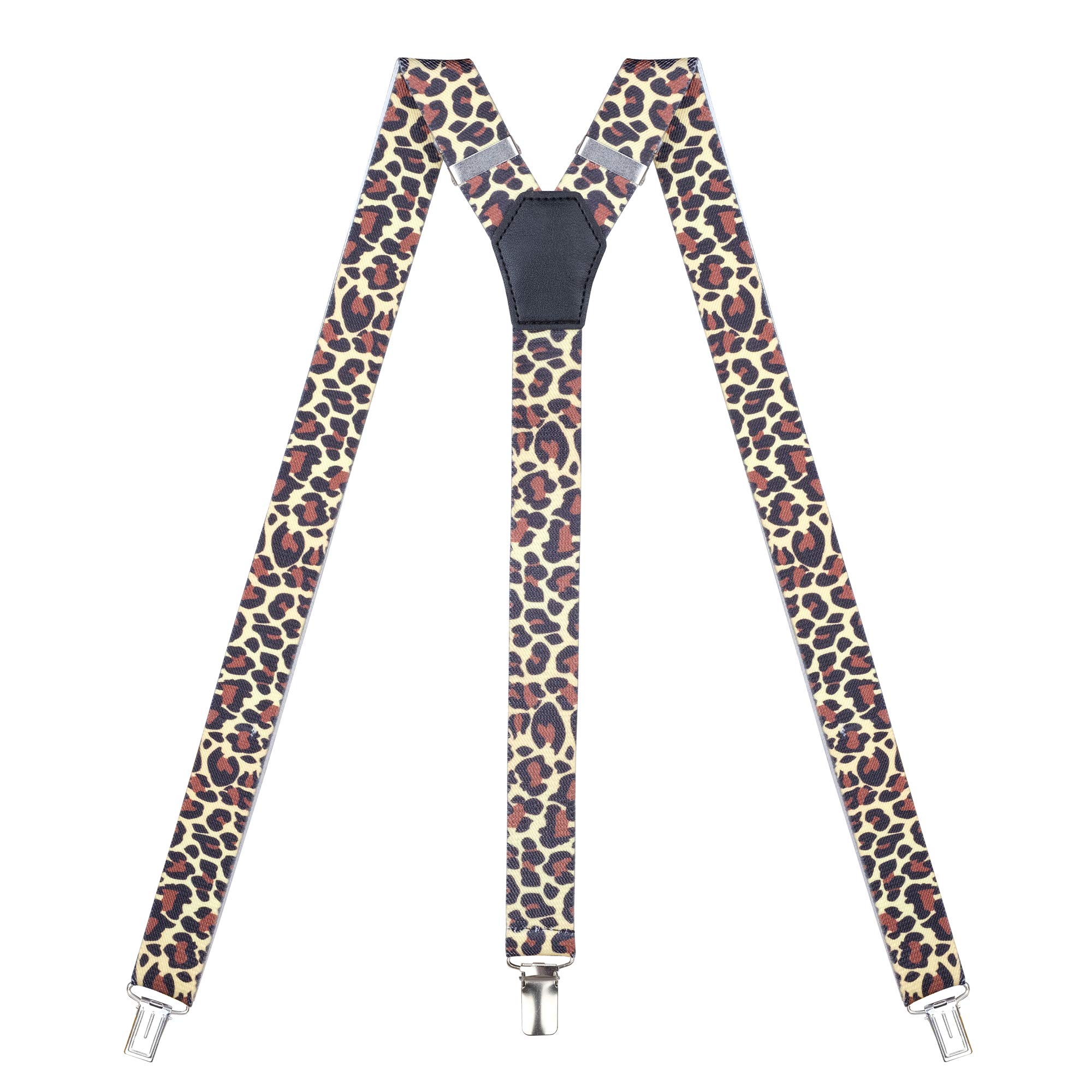 Womens Suspenders – Y Back Style – 1" Width - Comfortably Adjustable Elastic Straps and Metal Clips