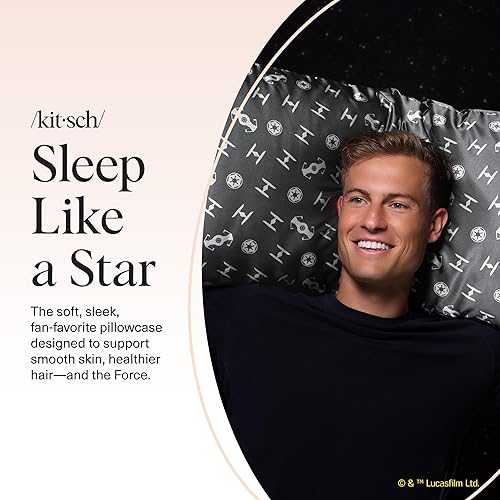 Vista 76 de Kitsch x Elf - Funda de almohada de satén con cremallera de tamaño queen/estándar, para el cabello y la piel, funda más suave que la seda, lavable a
