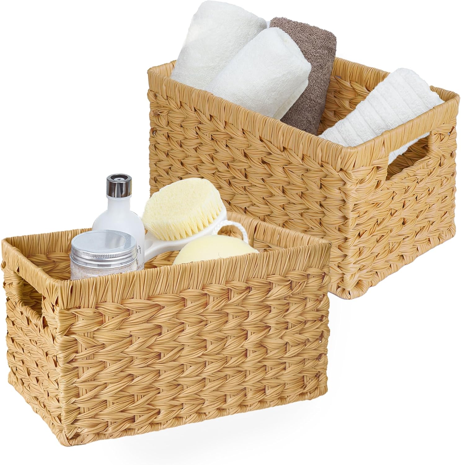 GRANNY SAYS Wicker Storage Baskets, Woven Baskets for