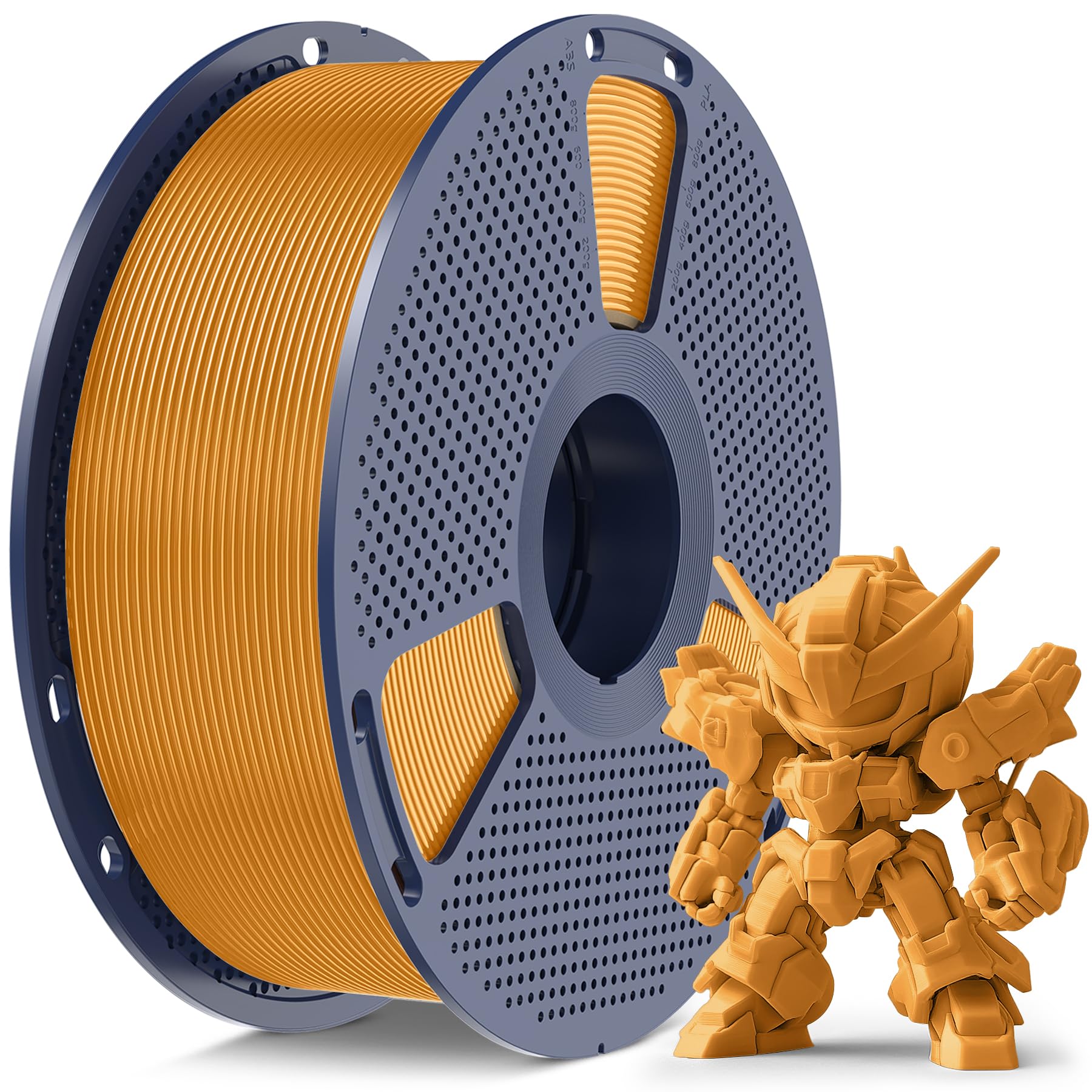 SUNLU High Speed PLA Meta Filamento, 1KG PLA 3D Filamento 1,75mm, Più Resistente Filamento, Precisione Dimensionale +/- 0.02mm, Compatibile con Stampanti 3D FDM, Rocchetto 1KG (2.2lbs), Caffè