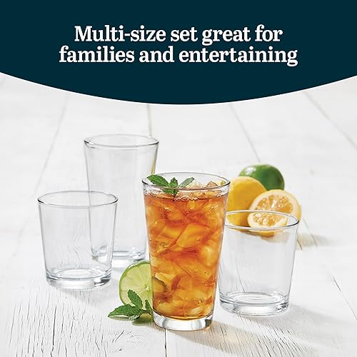 Vista 127 de Libbey Lisbon - Juego de vasos y vasos de 16 piezas Ascent